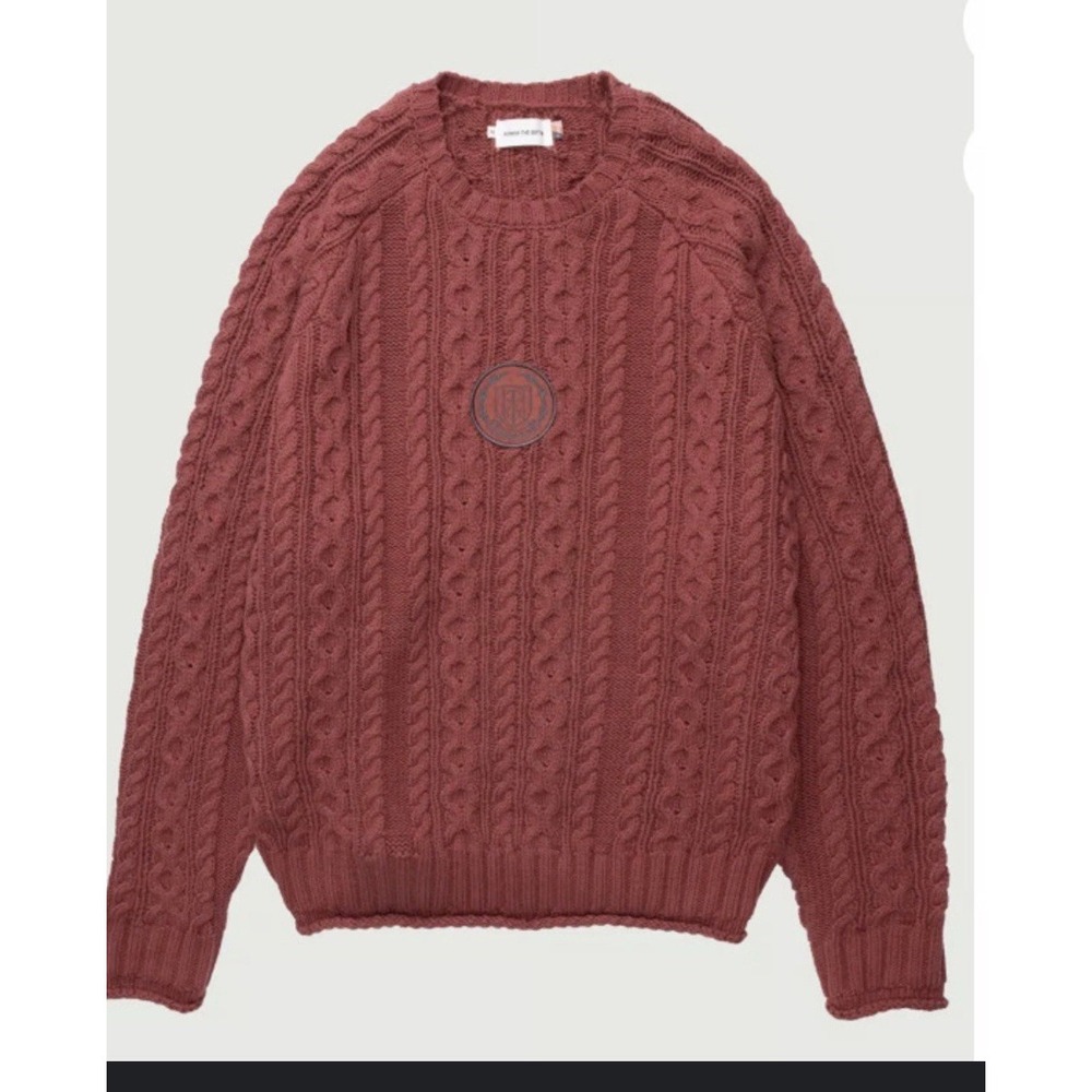 New No Tag Honor The Gift Cable Knit Jumper Sweater Size Small Maroon